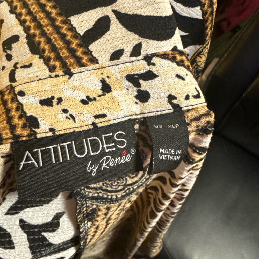 Attitudes by Renee 3 Piece Set w/. Animal Print Jacket and 2 maxi dresses - Picture 6 of 7